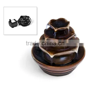 Three Tier Cascading Tabletop Water Fountain thumbnail-2