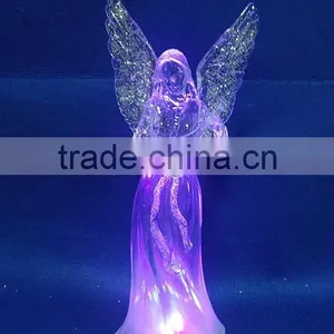 Led Plastic Acrylic New Christmas Angel Figurines Statue for Sale thumbnail-2