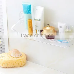 Plastic Transparent Holder/shelves With Sucker thumbnail-1