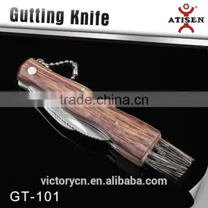 Multi Function Folding Mushroom Knife With Brush GT-100 thumbnail-2