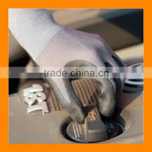 15 Gauge Seamless Knit Nylon Spandex Micro Foam Nitrile Gloves For Industrial Safety Work thumbnail-3