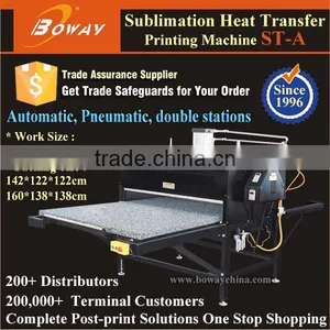 Flat Bed 2 Stations Sublimation Hot Heat Transfer Press Nylon Printing Machine thumbnail-1