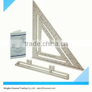 Aluminum Alloy Speed Square 7" Combination Carpenter's Protractor Miter Framing Triangle Ruler/Speed Square thumbnail-1