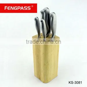 5pcs Kitchen Knife With Wood Block (531-609-33) thumbnail-1