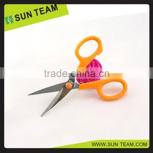 SC008 FDA Certificated 4-1/4" Chinese Stationery Plastic Handle School Scissors thumbnail-1
