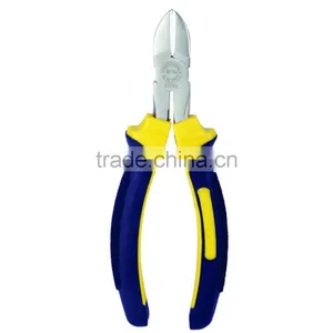 2015 Forged Pearl Nickel Steel Polishing Diagonal Nose Pliers 8" thumbnail-1
