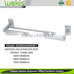 Bath Hardware Factory Supply Stainless Steel Double Bar Towel Rack thumbnail-1