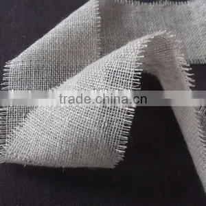 100% Jute Burlap Ribbon Raw Edge Nature Wired thumbnail-1
