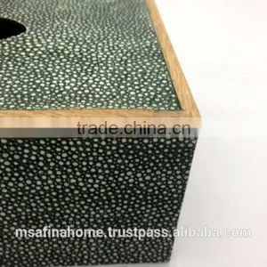 Rectangle Shagreen Tissue Box thumbnail-2