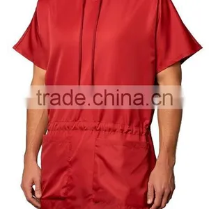Short Sleeve Nylon Solid Color Mens Windbreaker thumbnail-3