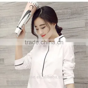 The New Design Fashion Ladies Wear White Shirt Long Sleeve Shirt Joker Render Unlined Long Casual Blouse for Women thumbnail-2