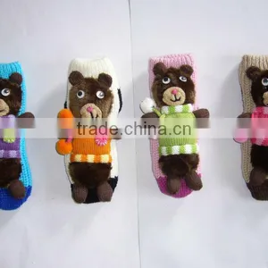 Cute Bear Animal Knitted Socks thumbnail-1