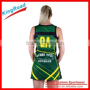 Good Quality Sublimated Netball Uniforms thumbnail-4