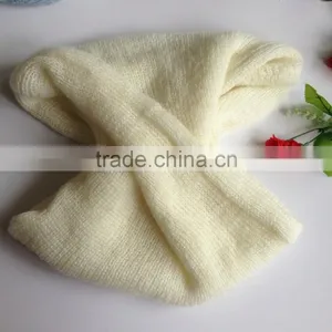 Black Color Fashion Winter Knitted Factory Produce Fashion Cheap Circle Scarf thumbnail-6