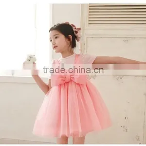 New Fashion Baby Girl Dress Pink Party Children Dress For Summer thumbnail-2