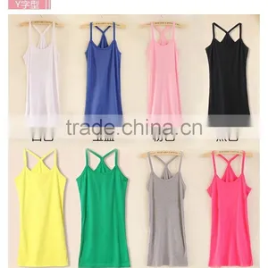 100% Cotton Women Camisole Top Strings Camisole Y-style Tank Top thumbnail-1
