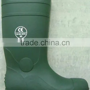 Comfortable PVC Waterproof Chemical Steel Toe Boots Wholesale thumbnail-3