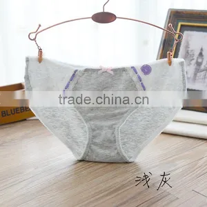 Girls Candy Color Bowknot Pure Cotton Briefs Panty Sexy Lace Women Cute Briefs Underwear thumbnail-5