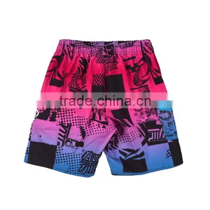 OEM Kids Board Shorts Swimwear&Beachwear Cheap 100% Polyester Boxer Swimming Shorts thumbnail-2