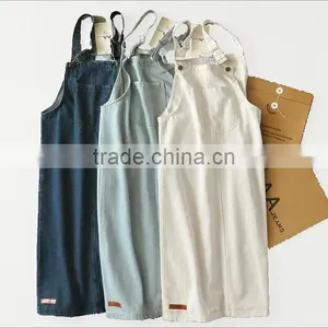 EY0427A 2015 New Desgin Women Loose Jeans Straps Dress thumbnail-1
