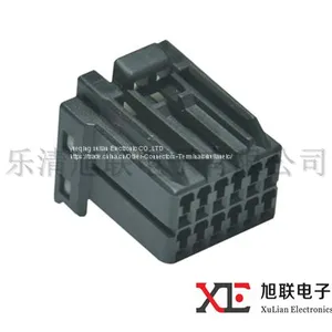 175965-2 Tyco TE 12 Pin Black Female PBT Plastic Unsealed Wire Connector thumbnail-1