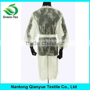 Wholesale Women Sexy Sheer Night Lingerie Lace Bridal Robes thumbnail-3