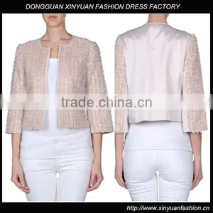 Pink Womens Fashion New Sequin Blazer thumbnail-1