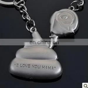 Fashion New I Love You Letters Interesting Beauty And The Beast Keychain Couple Valentine's Day Gift thumbnail-1