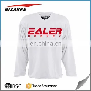 Custom Wholesale Polyester Dry Fit Sublimation Hockey Jersey Team thumbnail-2