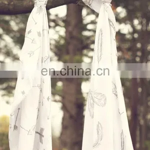 Organic Baby Wholesale Muslin Wraps Reusable Baby Muslin Swaddle thumbnail-1