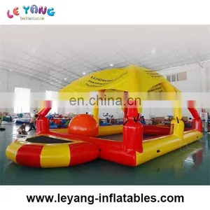 Factory Price Inflatable Water Pool With Tent or Cover With PVC Trampoline Material For Sale thumbnail-2