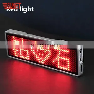 LED New 2018 Message Signs Led Name Badge Lapel Pins China thumbnail-1
