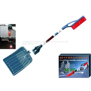 Portable Utility 4 in 1 Ice Scraper Snow Brush Snow Shovel Kit thumbnail-1