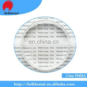 Dental Lab Clear PMMA Milling Discs CAD CAM thumbnail-1