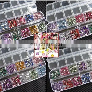 Rhinestones Nail Art Case Assorted Designs for Acrylic Tips UV Gel Deco thumbnail-1