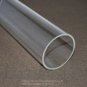 High-temperature Transparent Large Diameter Quartz Glass Tube thumbnail-2
