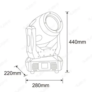 120W LED Moving Head Beam Lighting for Stage Light thumbnail-5