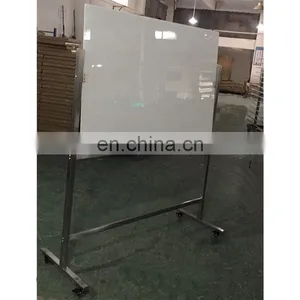 Hot Sale Customized Tempered Magnetic Double Sided Mobile Glass Whiteboard thumbnail-4
