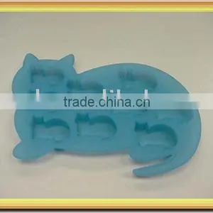 Food Grade Cat Shape Silicone Ice Tray thumbnail-1