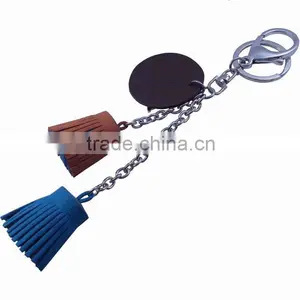 Leather Tassel Keychain thumbnail-1