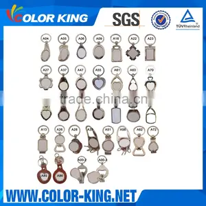 Colorking Heart Shape Sublimation Metal Key Fastener Sublimation Blanks thumbnail-1
