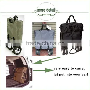 (73007) 600D Cloth in 150Lbs Trolley Foldable Huge Storage Four Wheel Metal Garden Wagon thumbnail-4