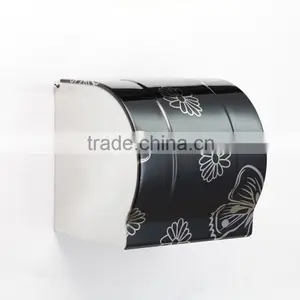 Hot Sale Toilet Holder Stainless Steel Toilet Roller Holder Black Butterfly Design Paper Holder thumbnail-1