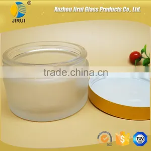 200ml Frosted Round Cream Jar With Golden Lid Quality Choice thumbnail-2