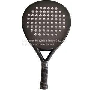 Padel Tennis Racket Carbon Fiberglass Fiber JYP11 UD 3K 12K 18K Soft EVA Core Custom Logo thumbnail-1