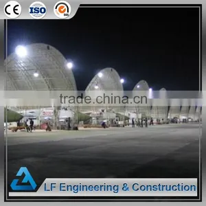 Low Cost Prefab Steel Airplane Hangar With Arch Truss Roof thumbnail-3