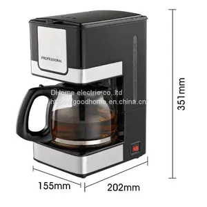 Cross Border 1.5L Large Capacity Home Office Automatic Electric American Type Drip Coffee Machine（Wechat:13510231336） thumbnail-1