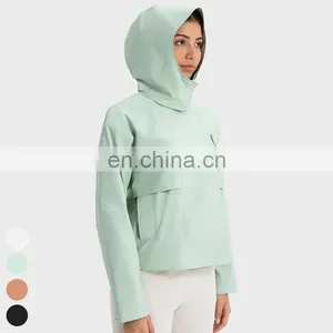 Multi-functional Removable Hood Trench Windbreaker Windproof Waterproof Coat Custom Outdoor Jackets Women Windbreaker Jacket thumbnail-3