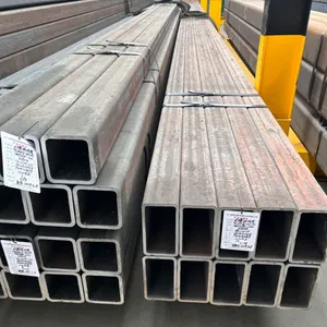 Square / Rectangular / Round Black Seamless Steel Pipe Q235 Steel Tube Steel Hollow Section From China thumbnail-2
