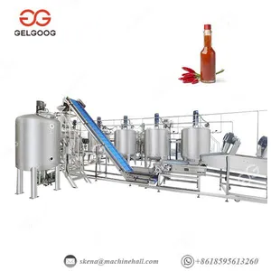 Hot Chili Sauce Processing Line Chili Sauce Making Machine 300-3000kg/H thumbnail-1